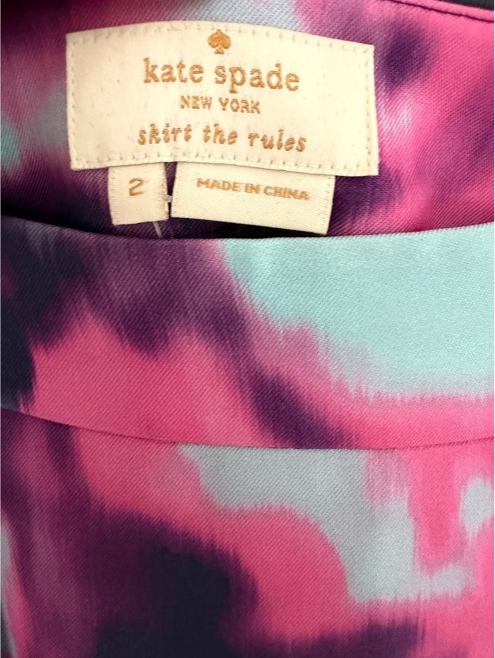 2 Kate Spade skirt, 100% viscose shell